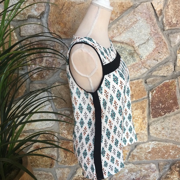 ❌SOLD❌Boho  Sleeveless Print Chiffon Loose Blouse - Picture 8 of 8